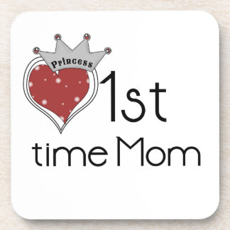 Princess Heart 1st Time Mum Gifts Coaster
