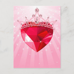 Princess heart postcard
