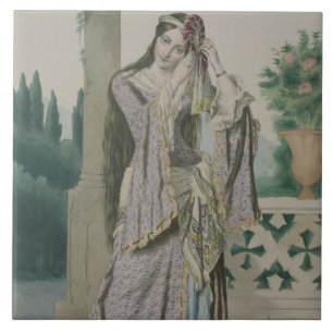 Princess Helen, engraved by the Thierry Brothers, Tile