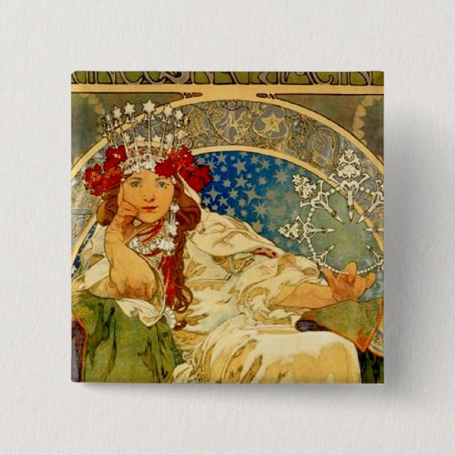 Princess Hyacinth  15 Cm Square Badge (Front)