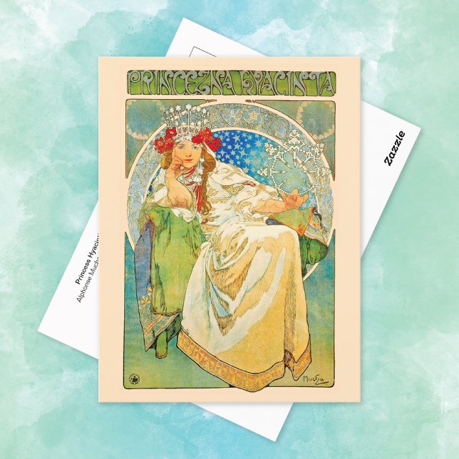 Princess Hyacinth Alphonse Mucha Postcard (Creator Uploaded)