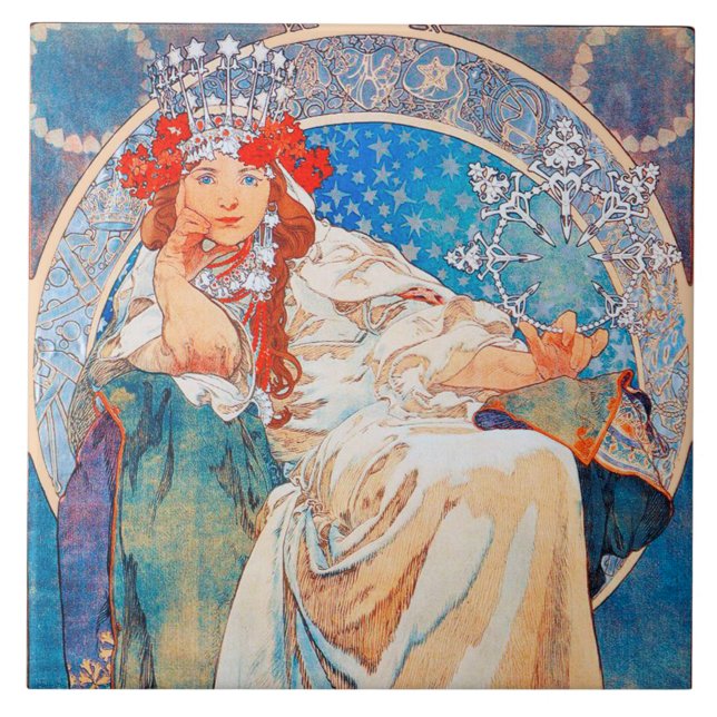 Princess Hyacinth, Mucha Tile (Front)