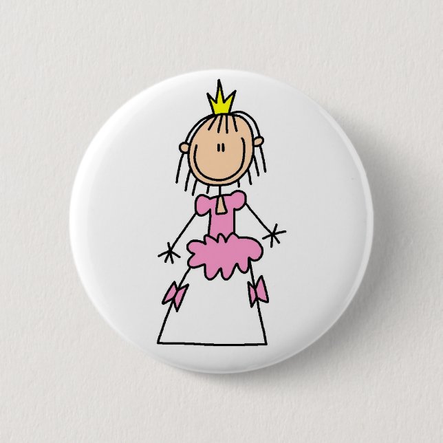 Princess In Ballgown Button (Front)