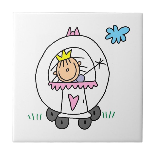Princess in Carriage Tile (Front)