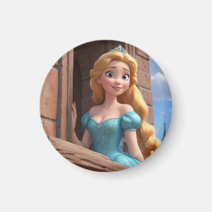 Princess in Castle Magnet