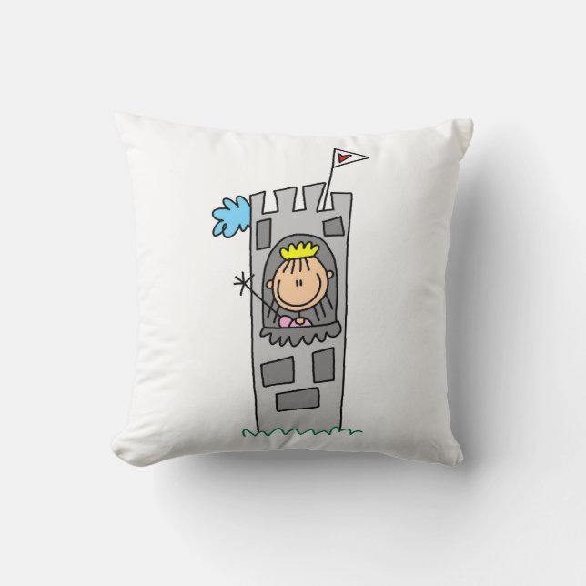 Princess in Castle Tower Cushion (Front)