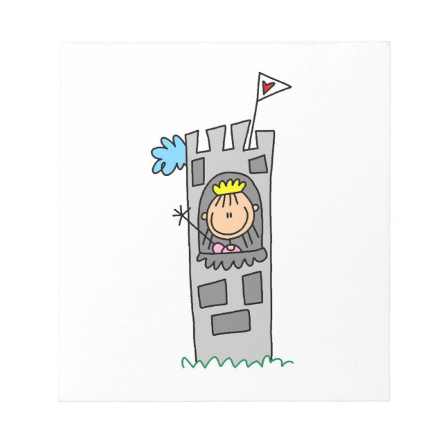 Princess in Castle Tower Notepad (Front)