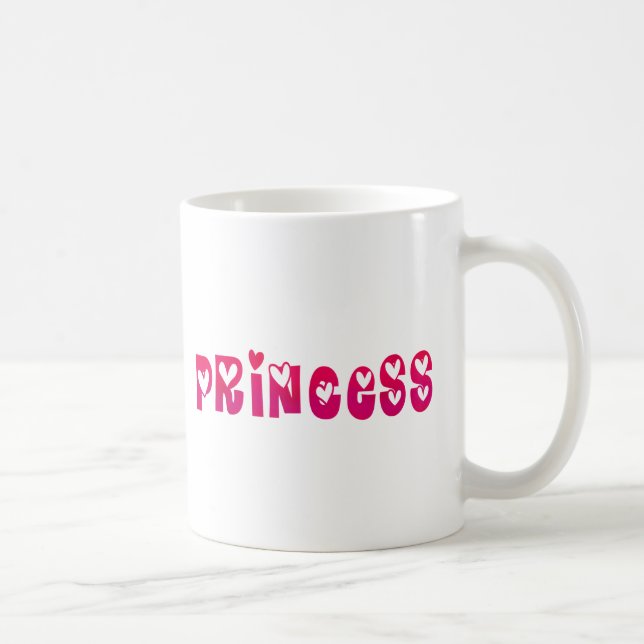 Princess in Hearts Coffee Mug (Right)