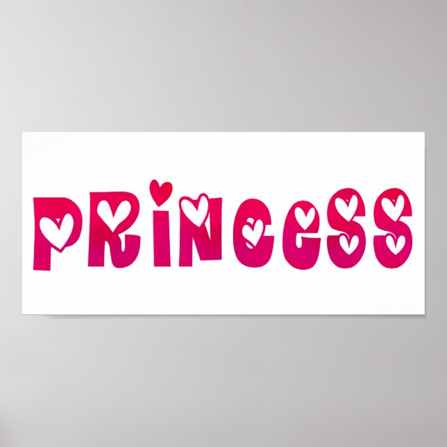 Princess in Hearts Poster (Front)