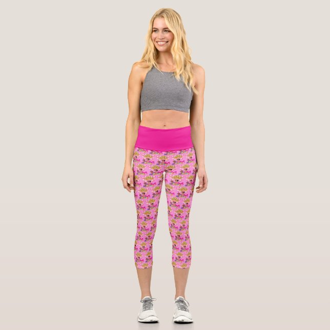 Princess in Pink  Capri Leggings (Front)
