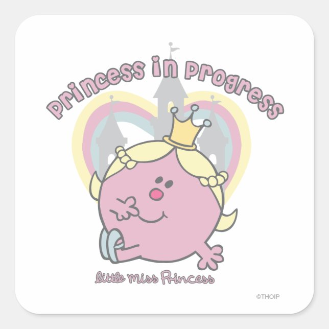 Princess in Progress Square Sticker (Front)