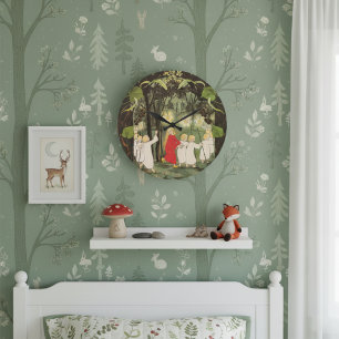 Princess in the Forest Sibylle Von Olfers Large Clock