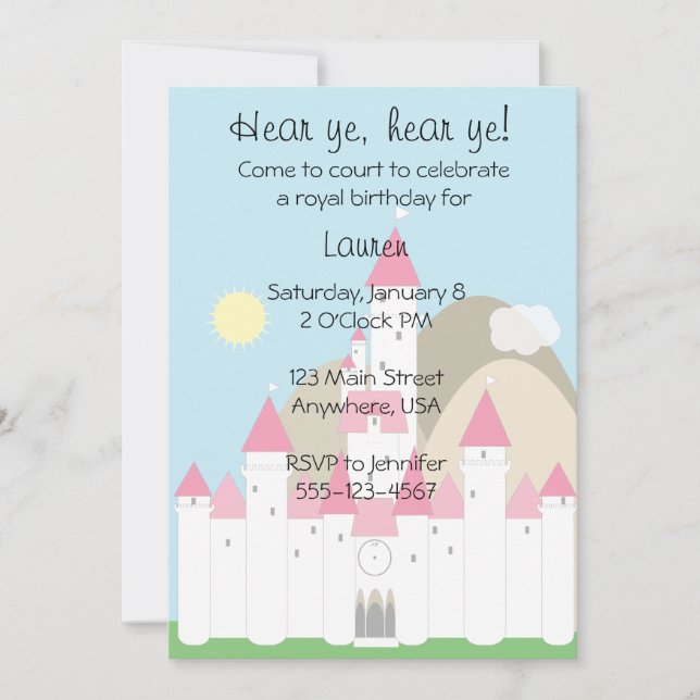 Princess Invitation (Front)