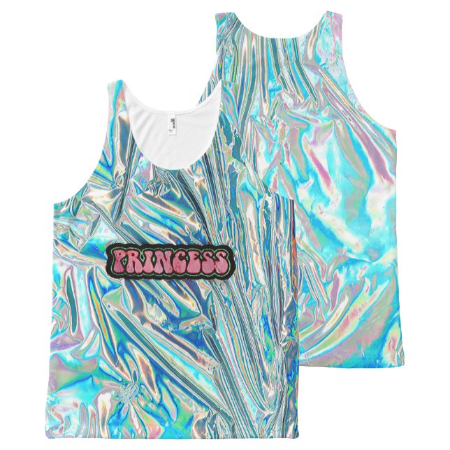 Princess Iridescent Tank Top (Front and Back)
