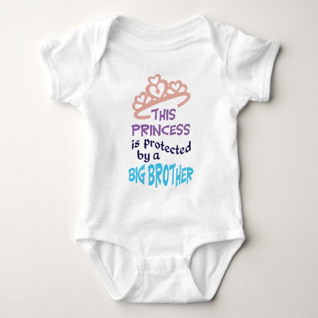 Princess is Protected Baby Bodysuit (Front)