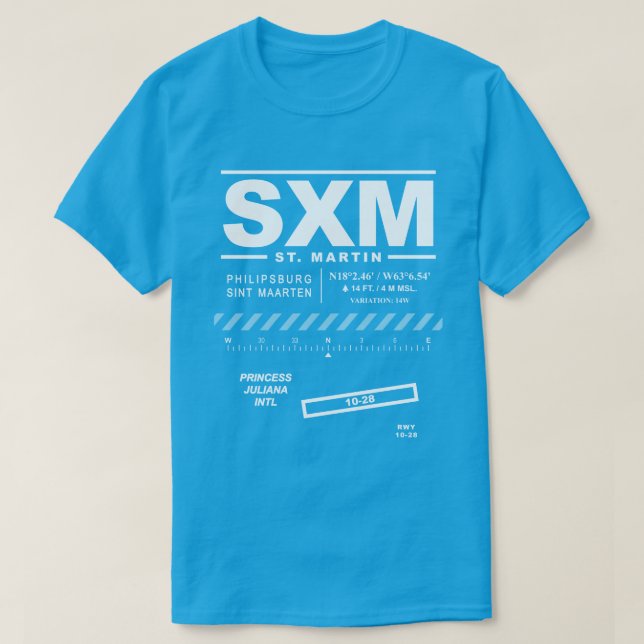 Princess Juliana International Airport SXM T-Shirt (Design Front)