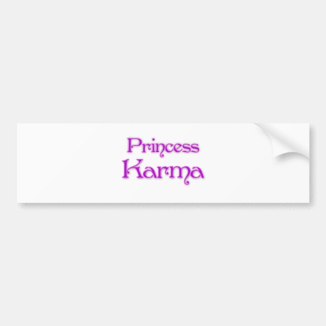 Princess Karma Bumper Sticker (Front)