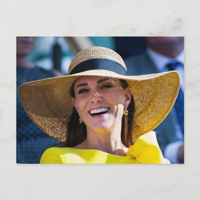 Princess Kate yellow stylised Postcard (Front)