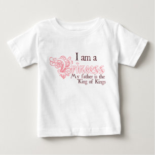 Princess King of Kings baby girl tee