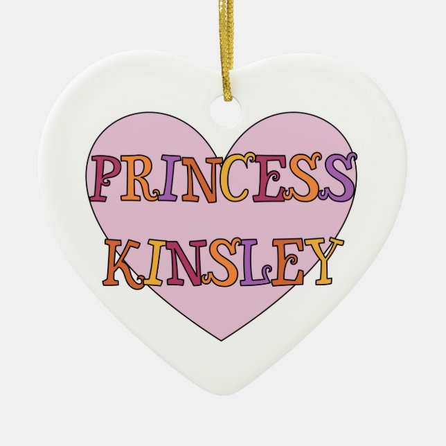 Princess Kinsley Ornament (Front)