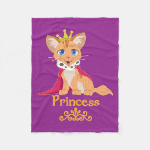 Princess Kitten Fleece Blanket
