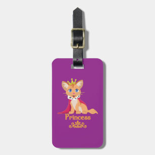 Princess Kitten Luggage Tag