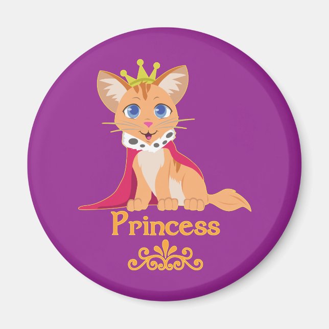 Princess Kitten Magnet (Front)