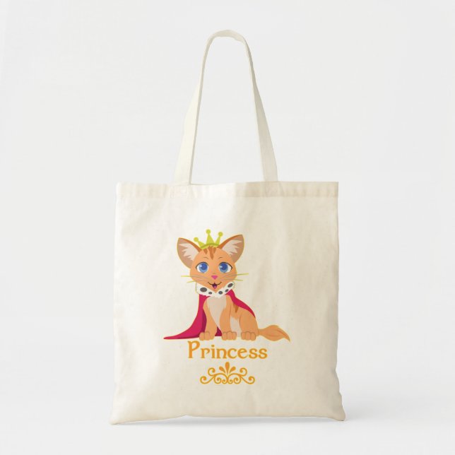 Princess Kitten Tote Bag (Front)