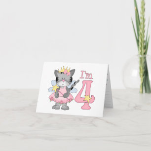 Princess Kitty 4th Birthday Invitation