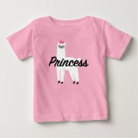 Princess Lama Design - Baby Fine Jersey T-Shirt
