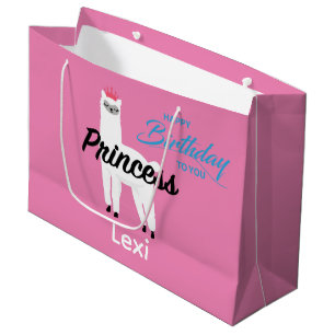 Princess Lama Design - Gift Bag - Large