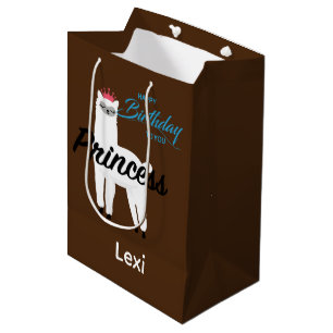 Princess Lama Design - Gift Bag - Large