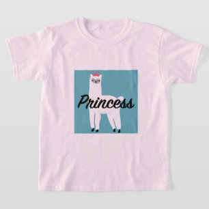 Princess Lama Design - Girls' Basic T-Shirt