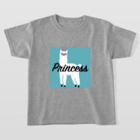 Princess Lama Design - Girls' Basic T-Shirt