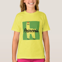 Princess Lama Design - Girls' Basic T-Shirt