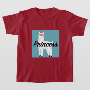 Princess Lama Design - Girls' Basic T-Shirt