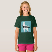 Princess Lama Design - Girls' Basic T-Shirt