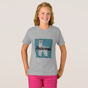 Princess Lama Design - Girls' Basic T-Shirt