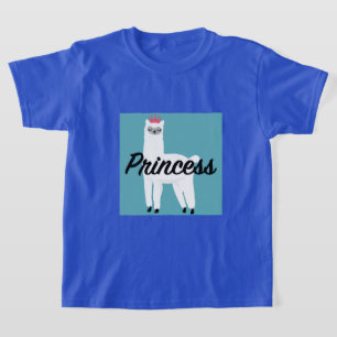 Princess Lama Design - Girls' Basic T-Shirt