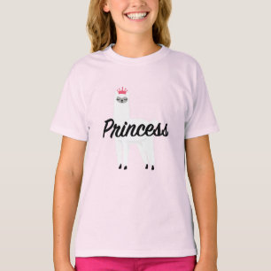 Princess Lama Design - Girls' Fine Jersey T-Shirt