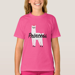 Princess Lama Design - Girls' Fine Jersey T-Shirt