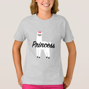Princess Lama Design - Girls' Fine Jersey T-Shirt