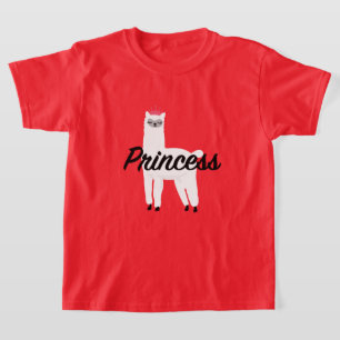 Princess Lama Design - Girls' Fine Jersey T-Shirt