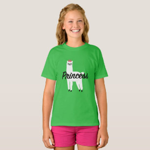 Princess Lama Design - Girls' Fine Jersey T-Shirt