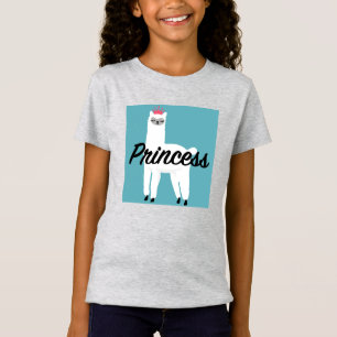 Princess Lama Design - Girls' Fine Jersey T-Shirt