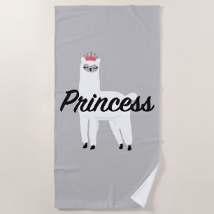 Princess Lama Design - Girls' Fine Jersey T-Shirt Beach Towel
