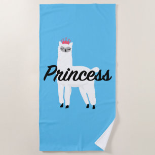 Princess Lama Design - Girls' Fine Jersey T-Shirt  Beach Towel