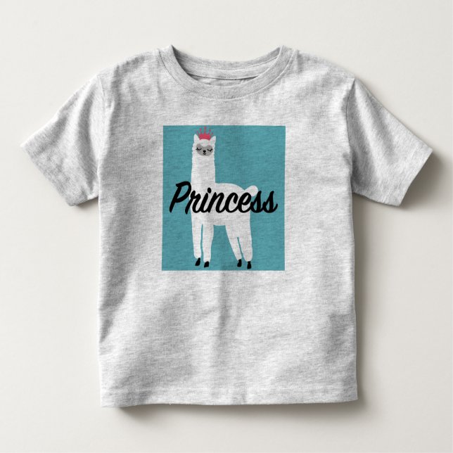 Princess Lama Design - Toddler Fine Jersey T-Shirt (Front)