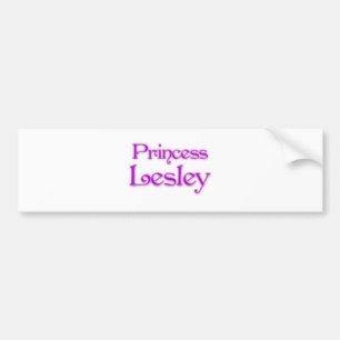 Princess Lesley Bumper Sticker