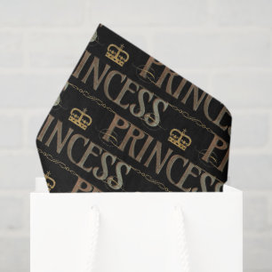 PRINCESS Lettering  - Elegant Rich Royal Tissue Paper